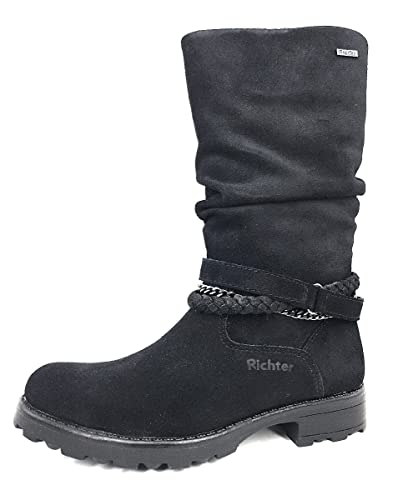 Richter Kinderschuhe Jane Kniehohe Stiefel, 9900black, 31 EU von Richter Kinderschuhe