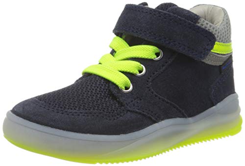 Richter Kinderschuhe Jungen HarryL Hohe Sneaker, Blau (Atlantic/Ash/N.Ye/Ro 7201), 35 EU von Richter