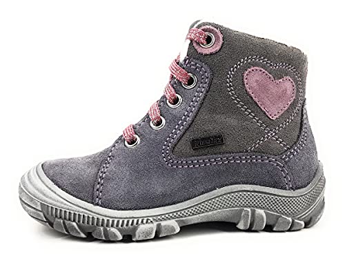 Richter Kinderschuhe Mädchen Schnürstiefel Stiefel Grau Freizeit, Schuhgröße:24 EU von Richter