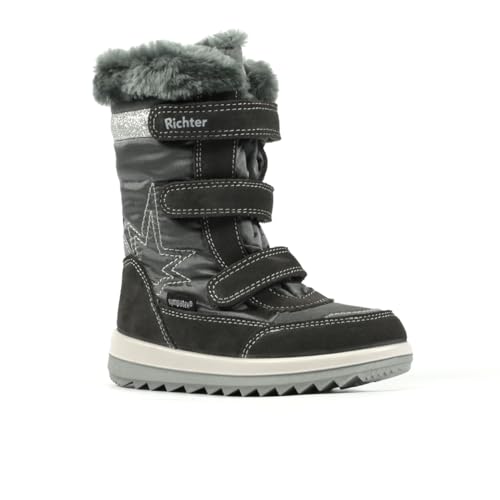 Richter Kinderschuhe Jungen Mädchen Husky2.0 Schneestiefel, ash/Silver, 27 EU von Richter