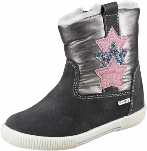 Richter Kinderschuhe Jungen Mädchen Vali Schneestiefel, ash/Planet/Candy, 19 EU von Richter