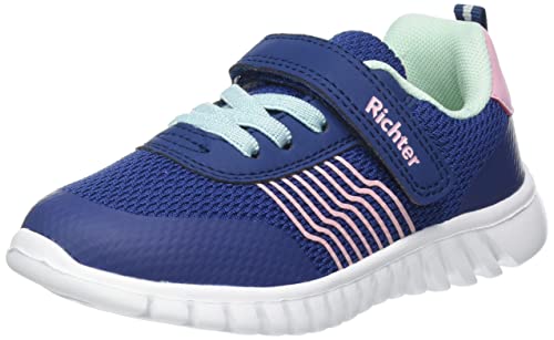 Richter Kinderschuhe Jungen Mädchen Wallaby Sneaker, Nautical/Powder/Jade, 25 EU Weit von Richter