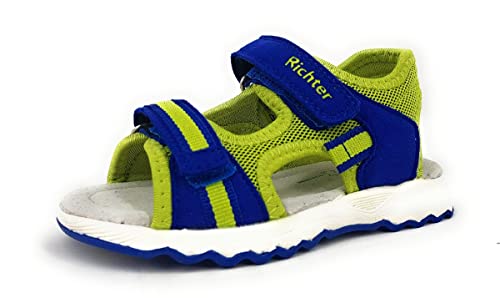 Richter Kinderschuhe Leo Sandale, Liberty/neon Lime, 35 EU von Richter