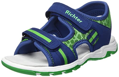 Richter Kinderschuhe Leon Sandale, Nautical/neon Green, 34 EU von Richter Kinderschuhe