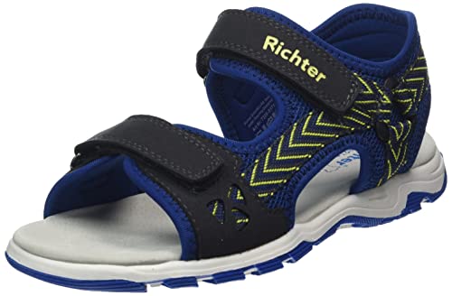 Richter Kinderschuhe Leon Sandale, Steel/Libert/n.Yell, 27 EU von Richter