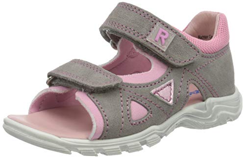 Richter Kinderschuhe Mädchen Jumbo Riemchensandalen, Grau (Stone/Candy 6601) von Richter