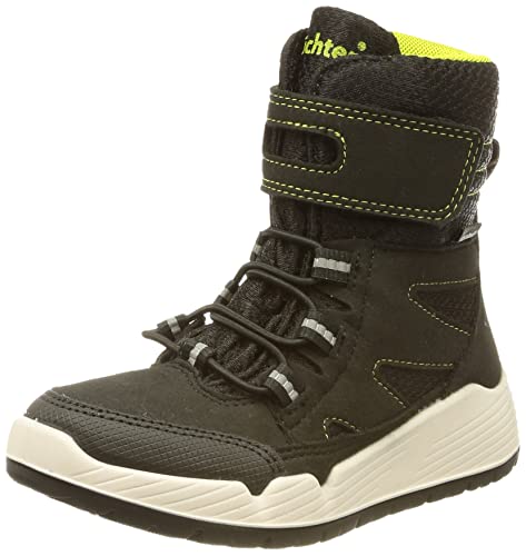 Richter Kinderschuhe RS-1 Schneestiefel, Black/Lime, 28 EU von Richter