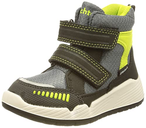 Richter Kinderschuhe RS-1 Schneestiefel, Black/Vulcano/Lime, 28 EU von Richter