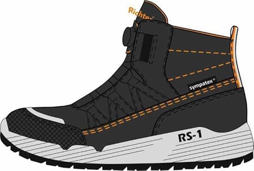 Richter Kinderschuhe RS-1 Schneestiefel, Black/orange, 39 EU Richter Kinderschuhe RS-1 Schneestiefel, Black/orange, 39 EU von Richter
