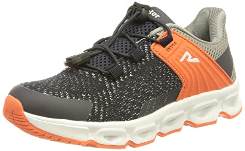 Richter Kinderschuhe Jungen Roni Stra en Laufschuh, Blau Orange, 35 EU von Richter