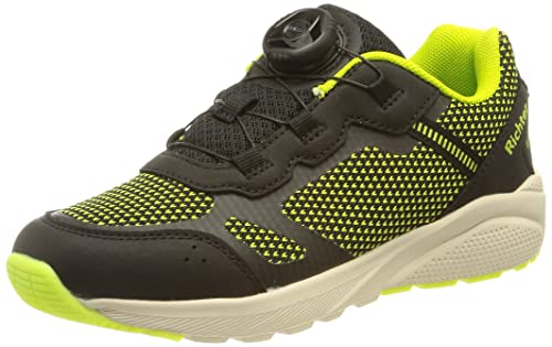 Richter Kinderschuhe Rox Sneaker, Black/neon Lime, 33 EU von Richter