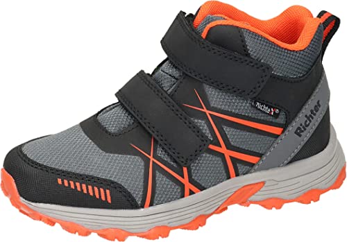 Richter Kinderschuhe TR-3 Straßen-Laufschuh, Vulcano/Black/orange, 26 EU von Richter