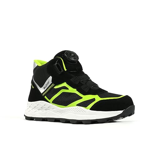 Richter Kinderschuhe Venture Straßen-Laufschuh, Black/Lime/Silver, 31 EU Weit von Richter