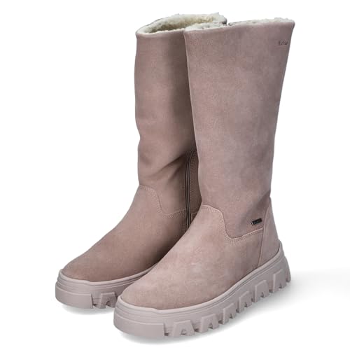 Richter 4151-6112-2100 Schlupfstiefel Rauleder Unisex in beige - Gr. 40 von Richter
