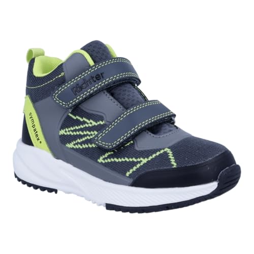 Richter Kinderschuhe Buddy Sneaker, City/Black/n.Yellow, 37 EU von Richter