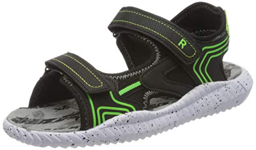 Richter Kinderschuhe Herren Simon Riemchensandalen, Schwarz (Black/N.Green 9901), 40 EU von Richter