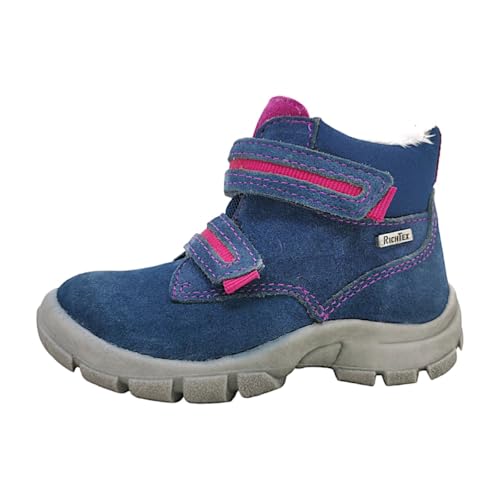 Richter Kinderschuhe Kleinkinder Lauflern Stiefel Blau Freizeit, Schuhgröße:24 EU von Richter