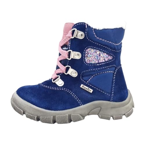 Richter Kinderschuhe Kleinkinder Warmfutter Lauflernschuh Blau Freizeit, Schuhgröße:25 EU von Richter