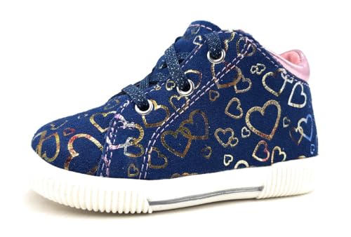 Richter Kinderschuhe Mädchen Lauflern Schnürer Blau Freizeit, Schuhgröße:20 EU von Richter