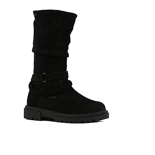Richter Kinderschuhe Mädchen Schaftstiefel Schwarz Freizeit, Schuhgröße:34 EU von Richter