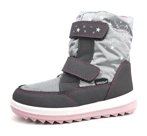 Richter Kinderschuhe Mädchen Winterstiefel Stiefel Grau Freizeit, Schuhgröße:35 EU von Richter