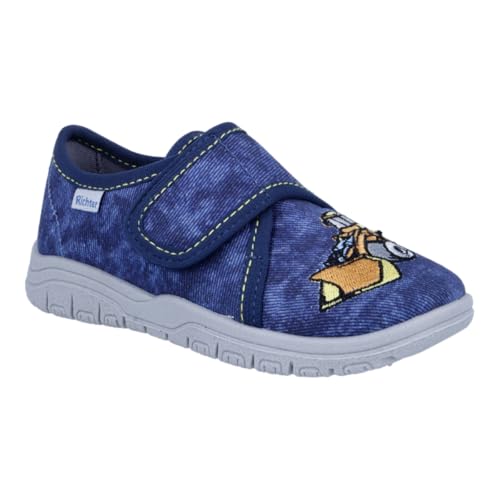 Richter Jungen Mailo Hausschuh, Blue Stick Digger, 32 EU von Richter