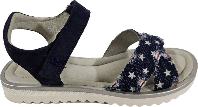 Richter Mädchen Klettverschluß Tex-Jeans atlantic 5903 Sandale Klettverschluß, aus echtem Leder von Richter