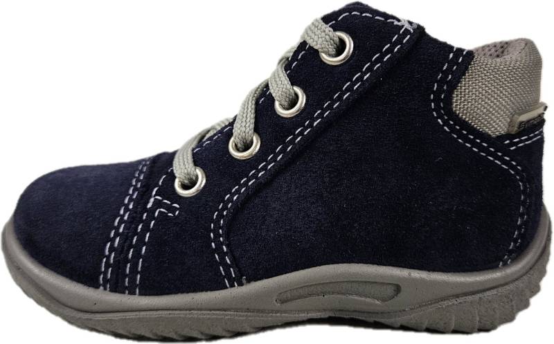 Richter Schnürschuh Sneaker Kinderschuh 0428 342 7201 Lederschuh blau Lauflernschuh aus echtem Leder von Richter