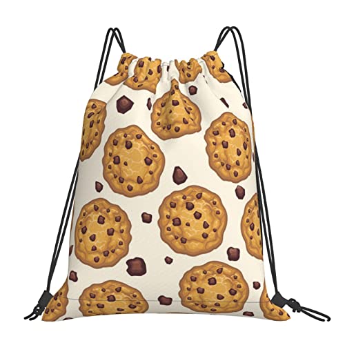 Richugui Drawstring Bag Cute Cartoon Cookie Realistic Food Drawstring Backpack Sport Gym Bag For Yoga Swimming Gymsack Sport Strap Pack Ba Drawstring Bag von Richugui