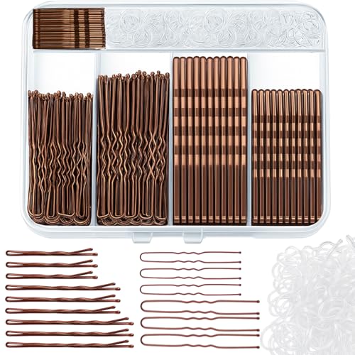Richunie 350 Stück Haarnadeln Haarnadel Bobby Pins Hairpin U-förmige Haarnadeln 2inch 2.36inch, Hair Pins 1.4inch 2inch 2.75inch,Durchsichtige Haargummi mit Aufbewahrungsbox für Frauen Mädchen(Braun) Richunie 350 Stück Haarnadeln Haarnadel Bobby Pins Hairpin U-förmige Haarnadeln 2inch 2.36inch, Hair Pins 1.4inch 2inch 2.75inch,Durchsichtige Haargummi mit Aufbewahrungsbox für Frauen Mädchen(Braun) von Richunie