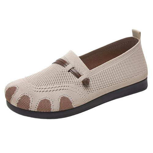 Damenschuhe Mokassins Vintage Loafers Turnschuhe Elegant Casual Weiche Loafers Damenschuhe Flache Leichte Wanderschuhe für Frühling, Sommer, Khaki, 40 EU Damenschuhe Mokassins Vintage Loafers Turnschuhe Elegant Casual Weiche Loafers Damenschuhe Flache Leichte Wanderschuhe für Frühling, Sommer, Khaki, 40 EU von Richymfa