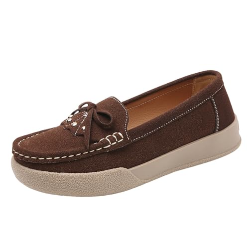 Mokassins Damenschuhe Bequeme Loafers Slip-On-Schuhe Damen Vintage Rutschfest Weiche Schuhe Loafers Flache Flache Flache Sandalen Geschlossen Vorne Sommerschuhe Niedrig Frühling, Kaffee, 37 EU Mokassins Damenschuhe Bequeme Loafers Slip-On-Schuhe Damen Vintage Rutschfest Weiche Schuhe Loafers Flache Flache Flache Sandalen Geschlossen Vorne Sommerschuhe Niedrig Frühling, Kaffee, 37 EU von Richymfa