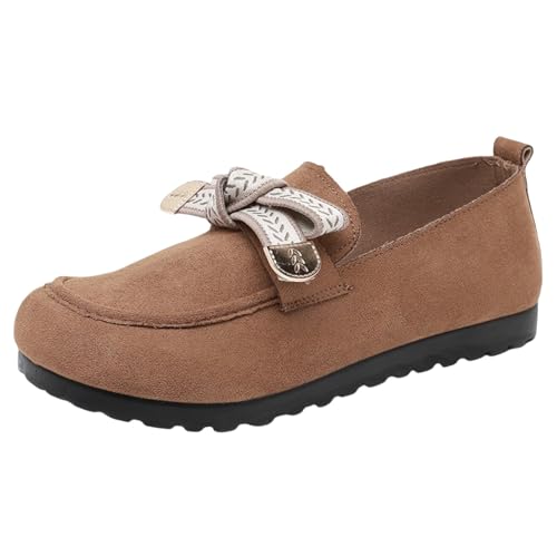 Niedrige Schuhe Damen Vintage Loafers Turnschuhe Elegant Weich Casual Loafers Damen Schuhe Outdoor Leichte Geschlossene Sandalen Vorne Sommerschuhe Niedrig Frühling, Kaffee, 38 EU Niedrige Schuhe Damen Vintage Loafers Turnschuhe Elegant Weich Casual Loafers Damen Schuhe Outdoor Leichte Geschlossene Sandalen Vorne Sommerschuhe Niedrig Frühling, Kaffee, 38 EU von Richymfa