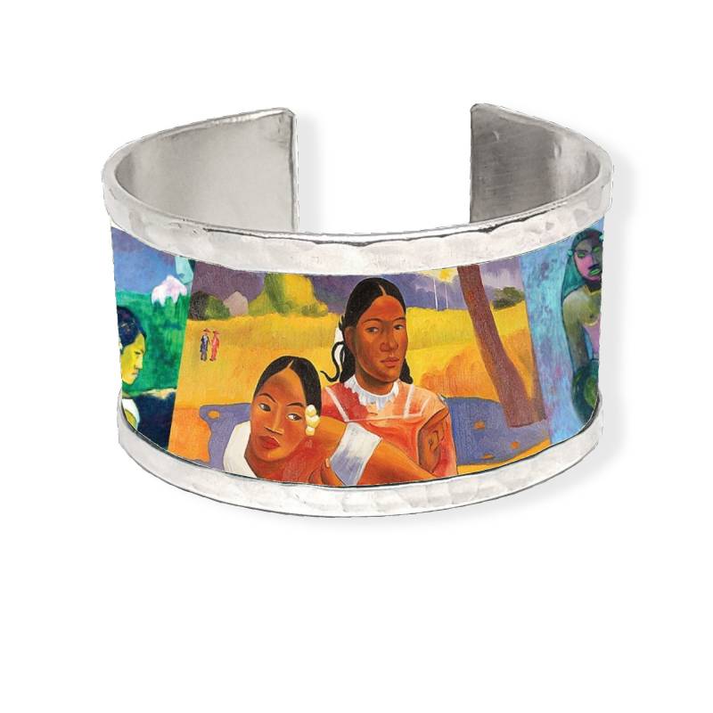 Aluminium Armband - Armreif Inspiriert "Das Faa Ipoipo' | Wann Heiratet Ihr? Von Paul Gauguin. Personalisierter Text von Riciclatta