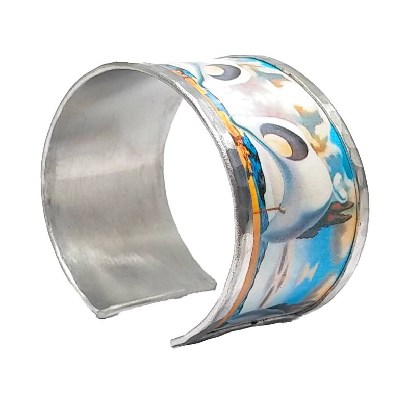 Armband - Armreif Inspiriert in Dali, Hergestellt Mit Aluminium. Personalisierter Text Auf Der Innenseite. Modell Dali 1 von Riciclatta