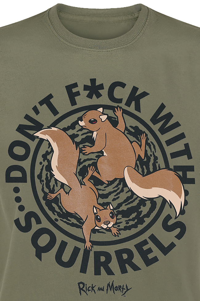 Rick And Morty Don't F*ck With Squirrels T-Shirt khaki in S von Rick And Morty