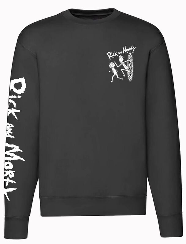 Rick And Morty Get Ready Sweatshirt schwarz in XL von Rick And Morty