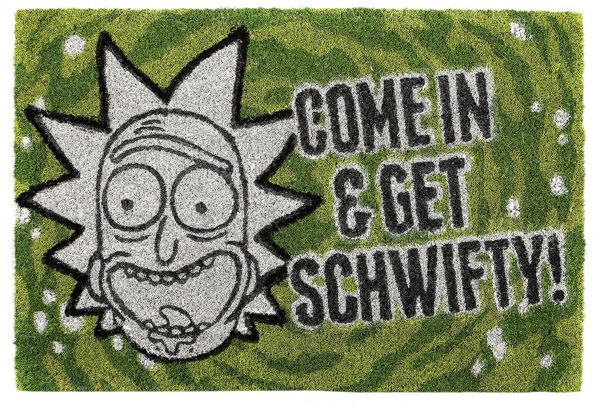 Rick And Morty Get Schwifty Fußmatte multicolor von Rick And Morty