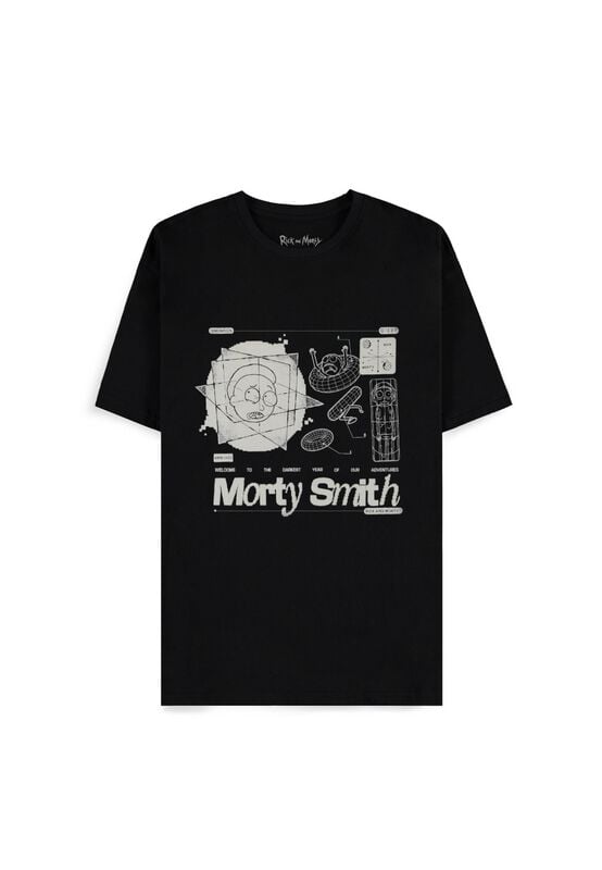 Rick And Morty Morty Smith T-Shirt schwarz in XXL von Rick And Morty