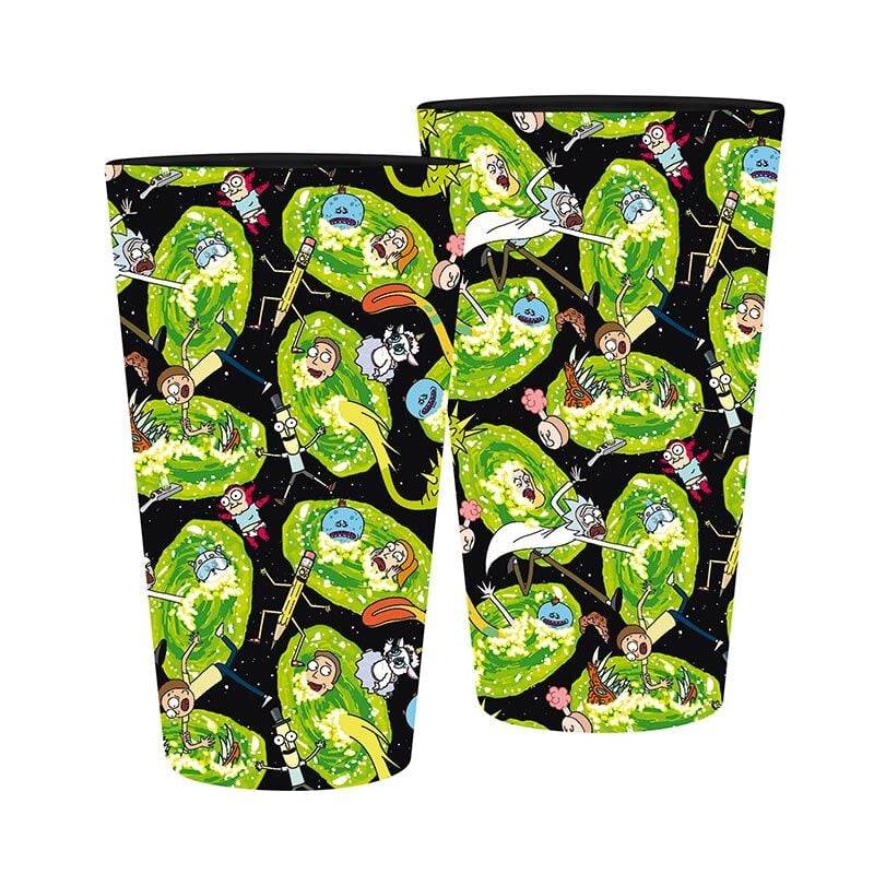 Rick And Morty Portal - 400ml Trinkglas multicolor Rick And Morty Portal - 400ml Trinkglas multicolor von Rick And Morty
