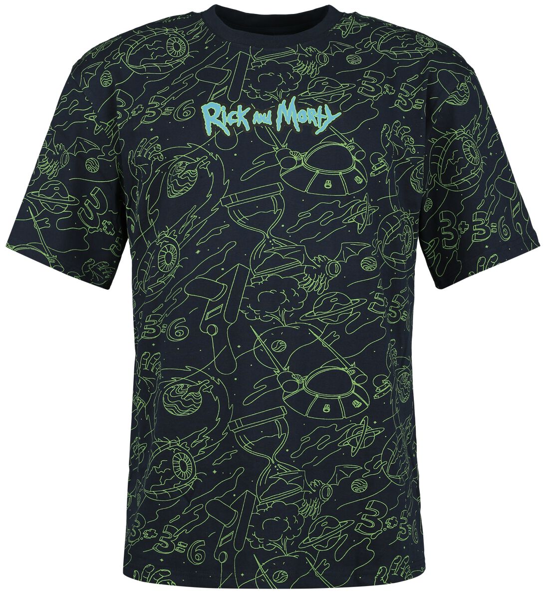 Rick And Morty Portal Boyz T-Shirt multicolor in S von Rick And Morty