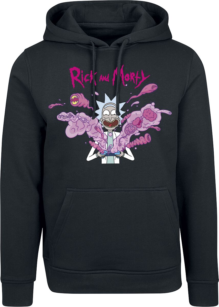 Rick And Morty Rick - Explosion Kapuzenpullover schwarz in L von Rick And Morty