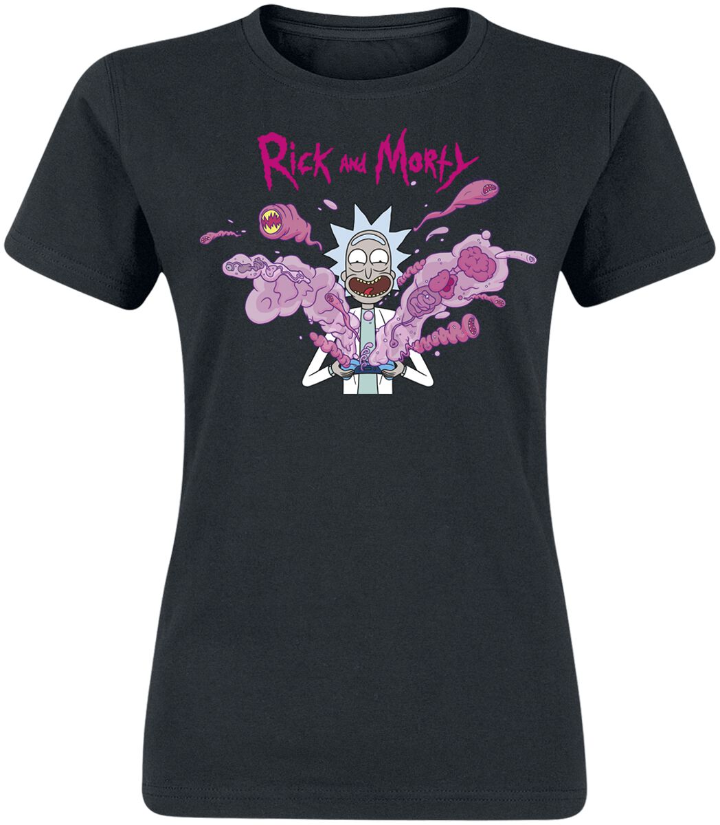 Rick And Morty Rick - Explosion T-Shirt schwarz in L von Rick And Morty