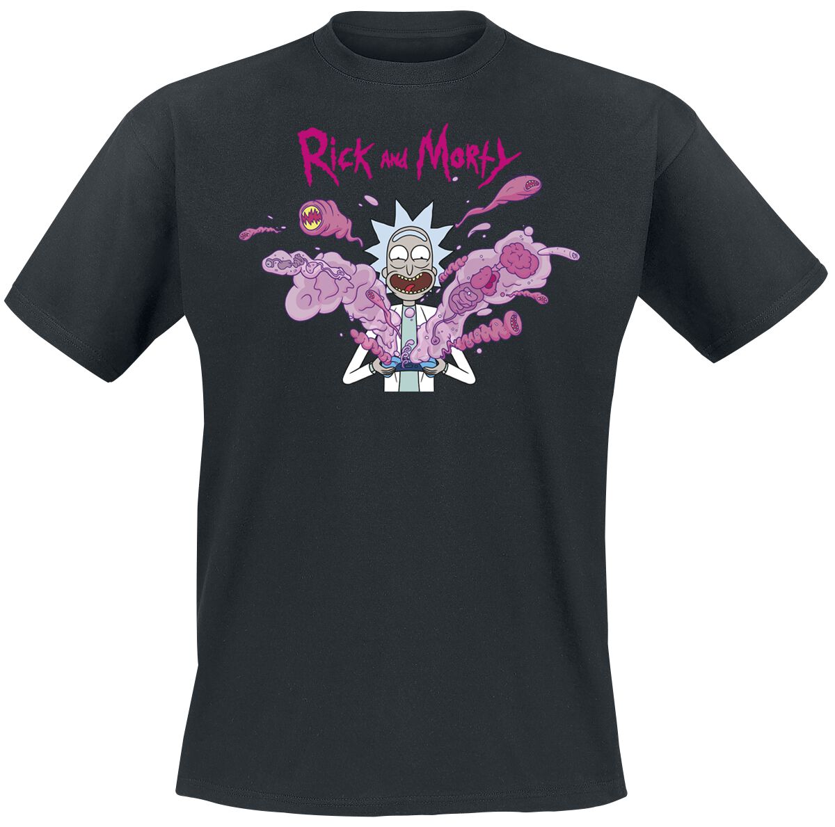 Rick And Morty Rick - Explosion T-Shirt schwarz in M von Rick And Morty