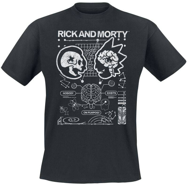 Rick And Morty Rick and Morty - Nobody Exists On Purpose T-Shirt schwarz in M von Rick And Morty