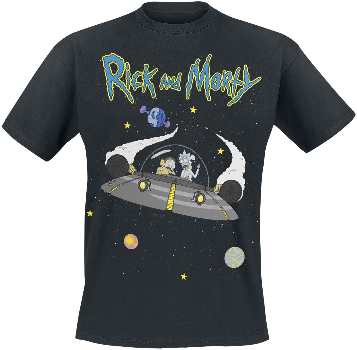 Rick And Morty Rick & Morty Escape T-Shirt schwarz in XL von Rick And Morty
