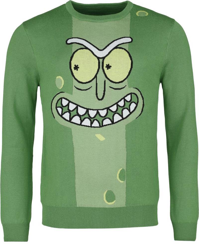 Rick And Morty Strickpullover - Pickle Rick - S bis M - für Männer - Größe M - multicolor  - Lizenzierter Fanartikel von Rick And Morty