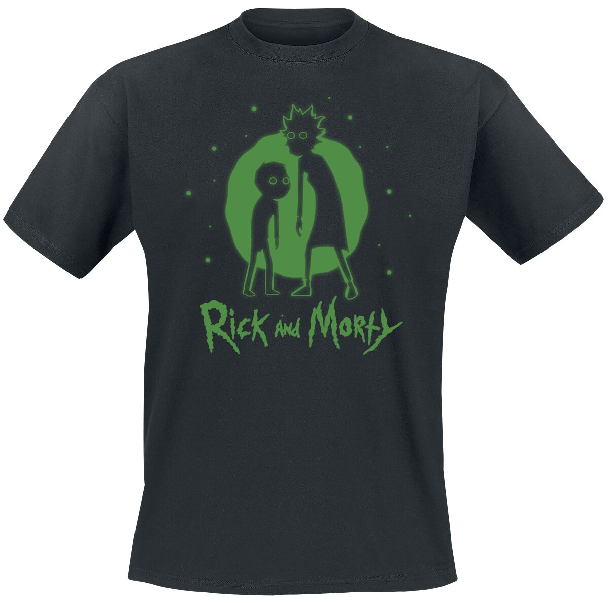 Rick And Morty T-Shirt - Ghost - S bis XXL - für Männer - Größe L - schwarz  - Lizenzierter Fanartikel von Rick And Morty