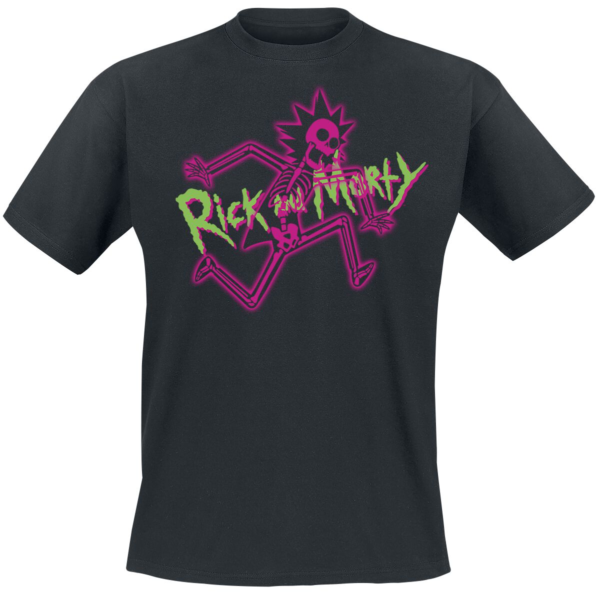 Rick And Morty T-Shirt - Rick - Skeleton - S bis XL - für Männer - Größe S - schwarz  - EMP exklusives Merchandise! von Rick And Morty