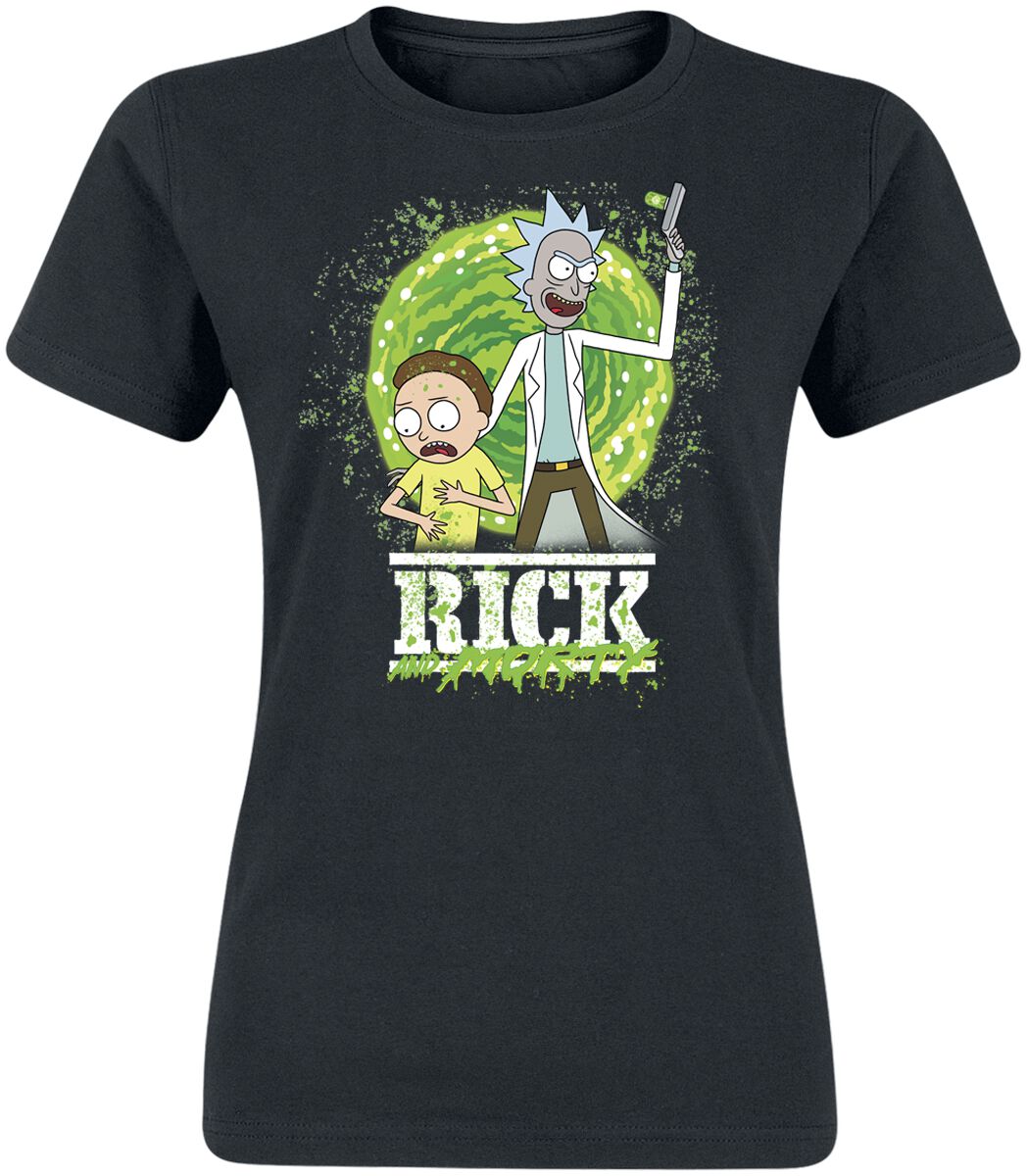 Rick And Morty T-Shirt - Season 6 - S bis XXL - für Damen - Größe S - schwarz  - EMP exklusives Merchandise! von Rick And Morty